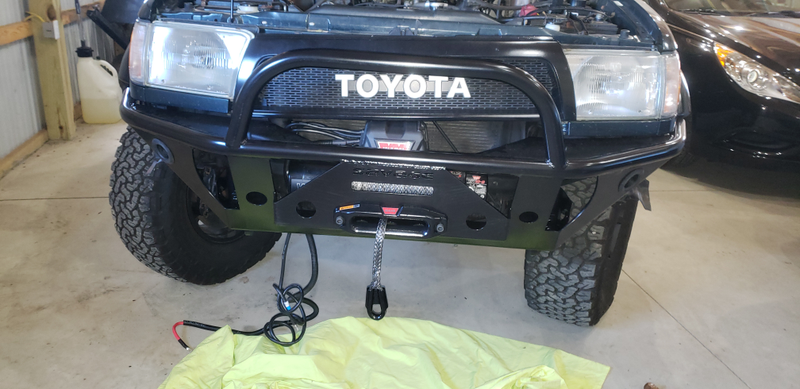 Illustration for article titled Front Bumper/Winch Installed on Project 4Runner